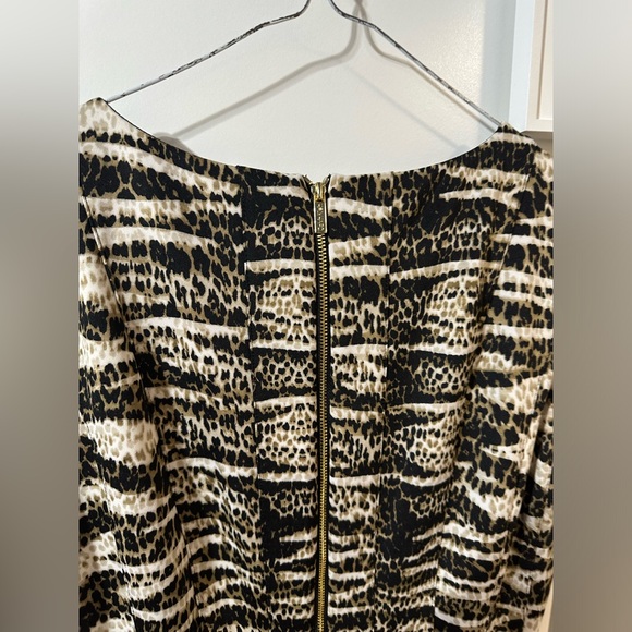 Calvin Klein pleated full volume skirt striped size 12 - Picture 6 of 15